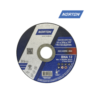 Disco de Corte BNA 12 extra 115x1.0mm NORTON