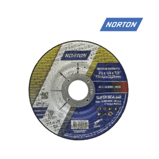 DISCO DESBASTE 4 1/2″x1/4″x7/8″ FIERRO BDA640 NORTON