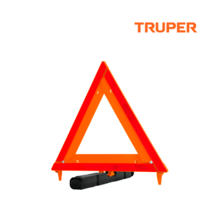 Triángulo de seguridad, 17", con estuche plástico, TRUPER 10942